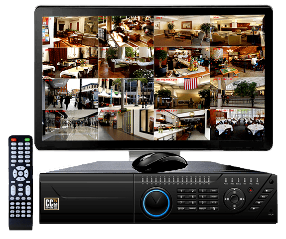 מתקין מצלמות אבטחה במרכז